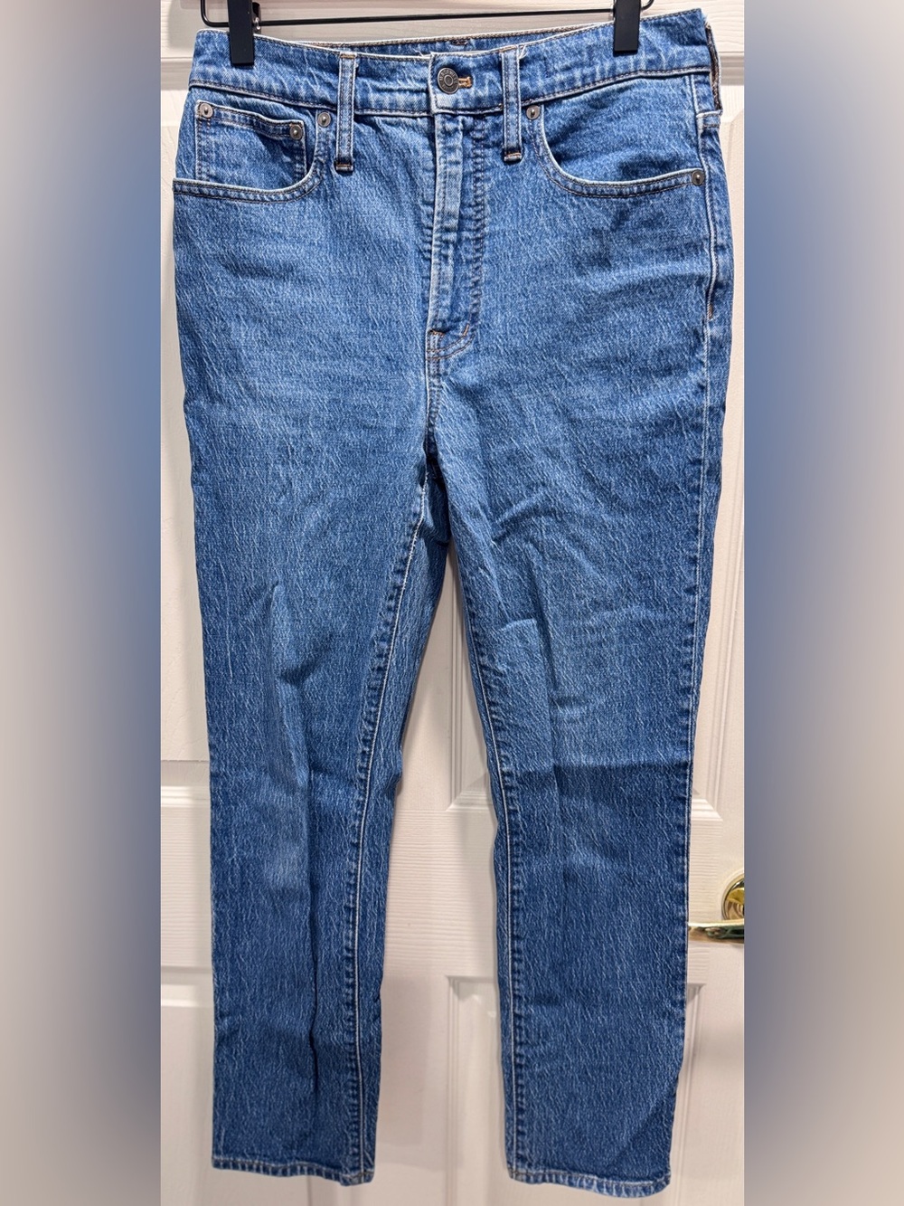 Madewell The Perfect Vintage Jean High Rise Straight Leg Blue Denim Size 27 - Picture 3 of 11